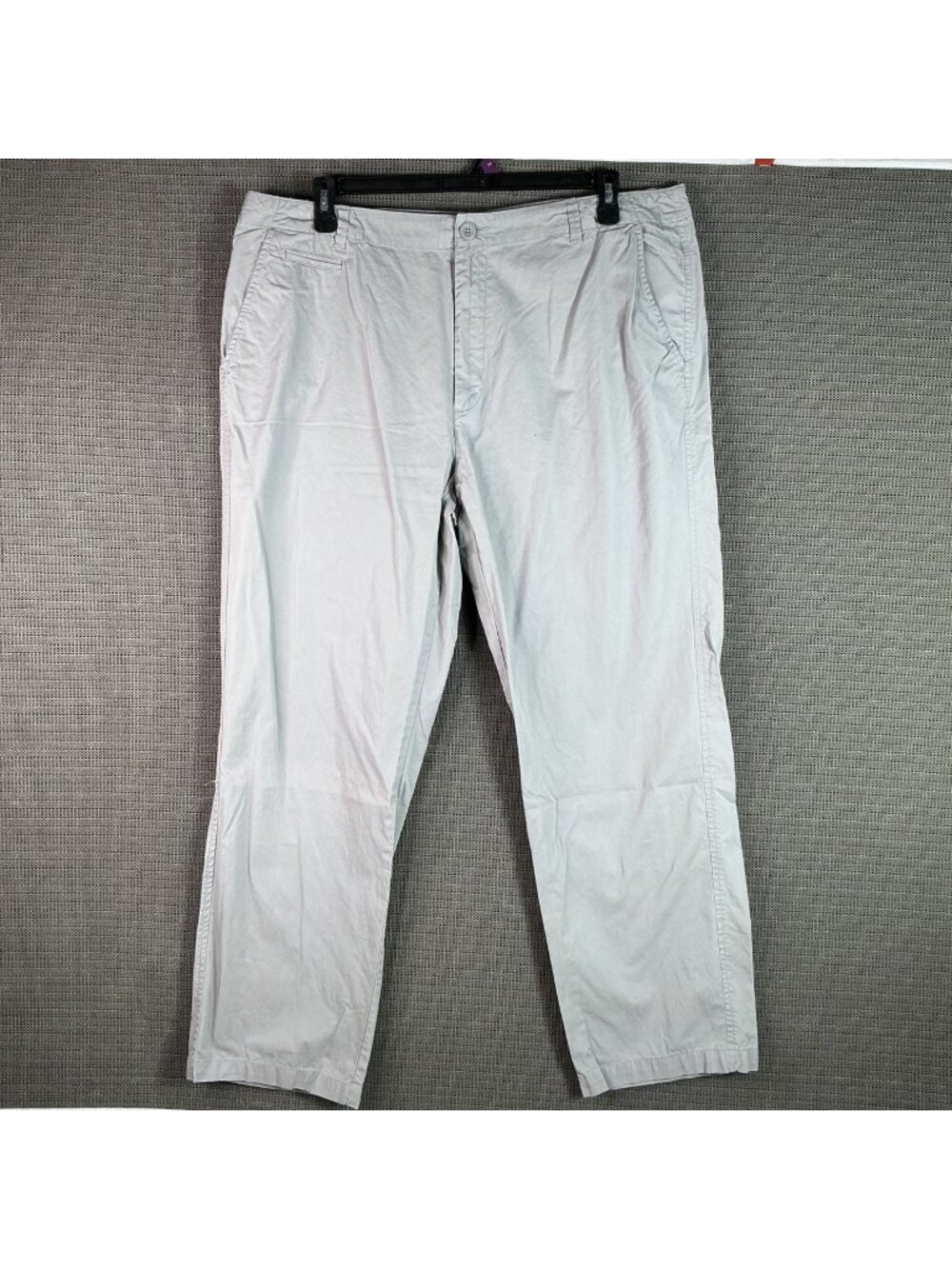 Calvin Klein Mens Gray Chino Pants 40x32 100% Cotton Made In India